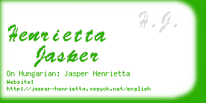 henrietta jasper business card